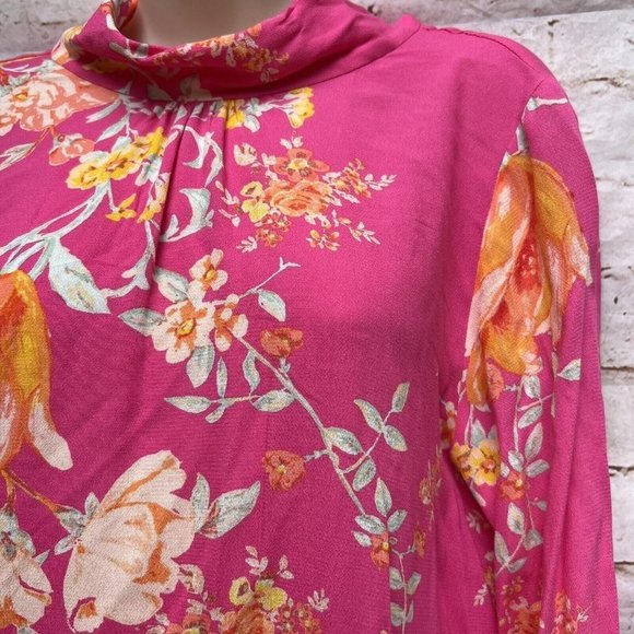 Free People Tate Bubblegum Pink Floral Mini Dress Lollipop Combo Size S Fun - Picture 5 of 6